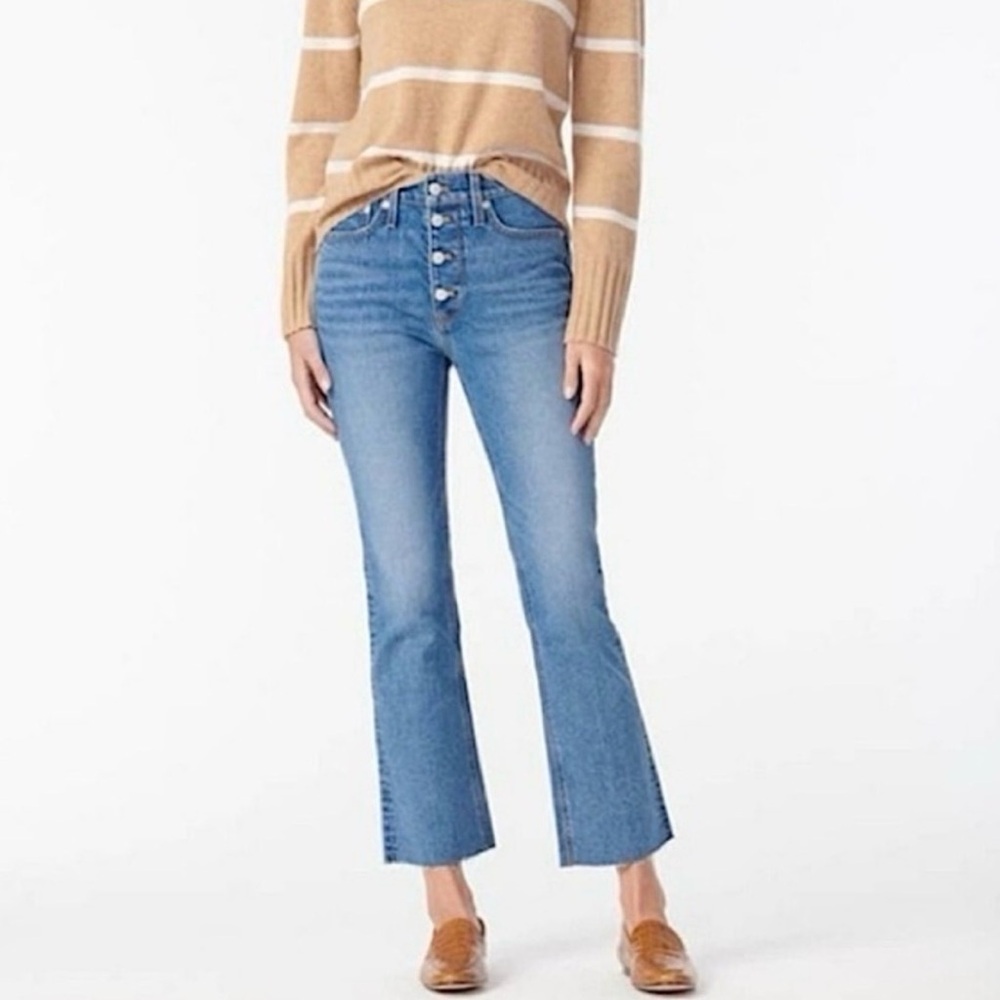 J. Crew Women’s Classic Blue boot crop Jeans